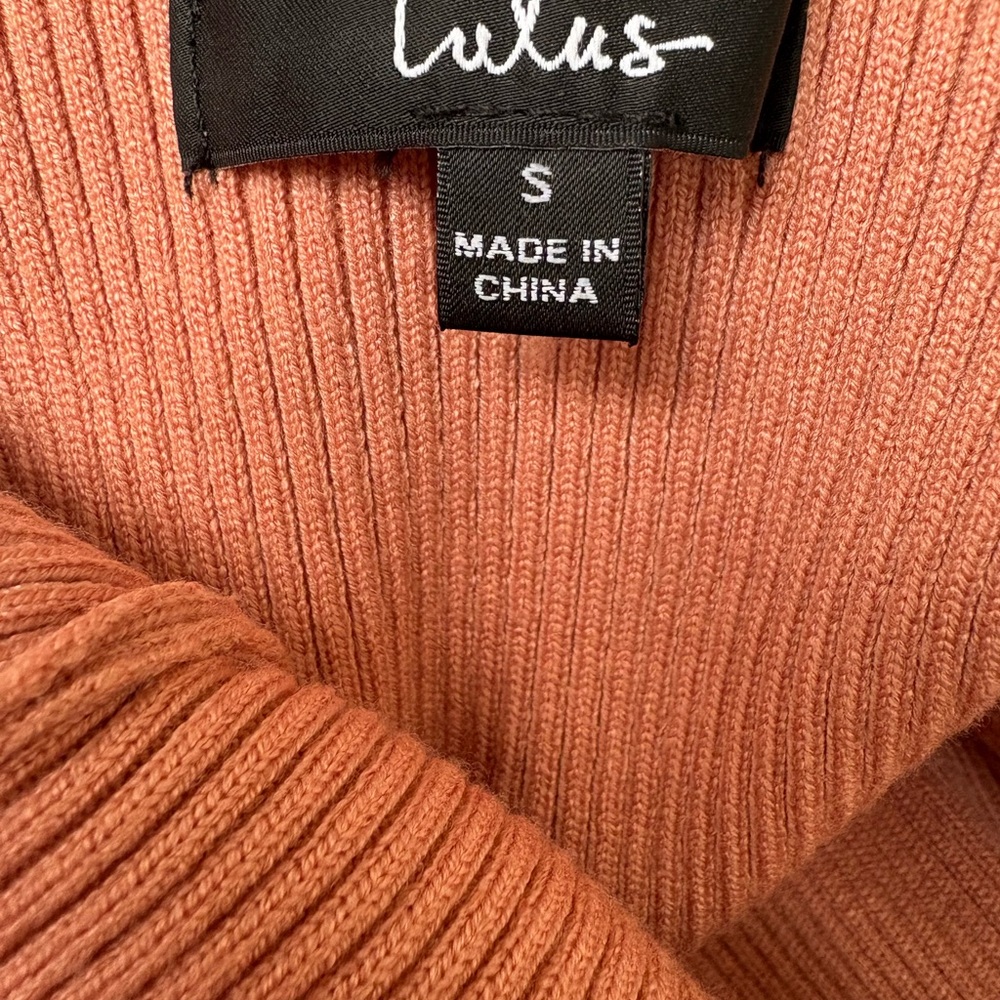 Lulus Dusty Rose Midi Sweater Dress, Size S - Picture 4 of 4